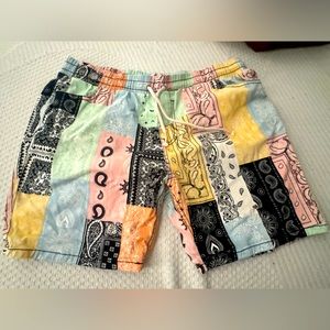 Patchwork shorts